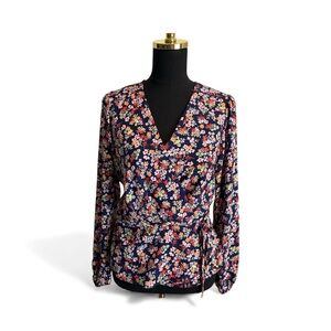 Banana Republic Floral Print Women's Top - Multicolor Size Medium
